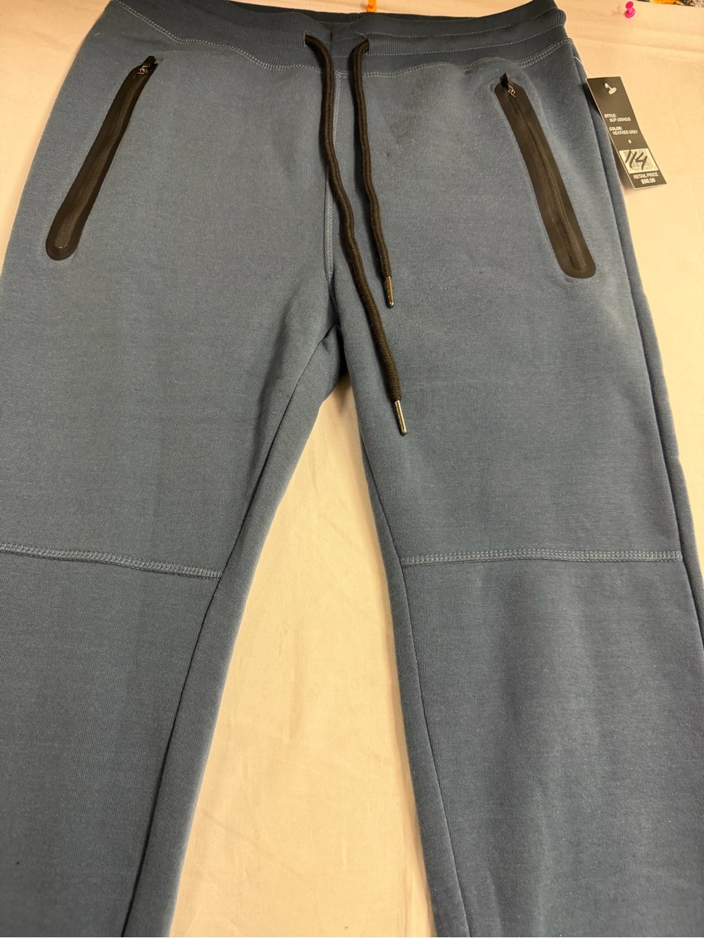 Men's Blue Drawstring Jogger Pants